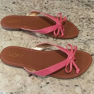 Pink LOFT Bow Flip Flops!